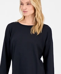 Eileen Fisher Women's Long-Sleeve Round-Neck Top