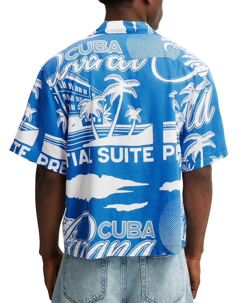 Cotton On Men's Cabana Short-Sleeve Shirt