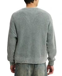 Cotton On Men's Washed Box Fit Crew Sweater