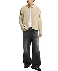 Cotton On Men's Washed Long-Sleeve Shirt