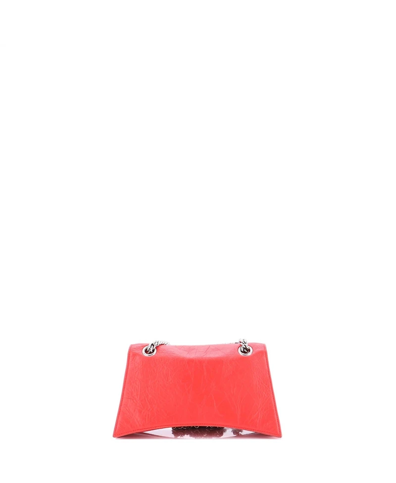 Pre-Owned Balenciaga Small Crush Chain Flap Bag Leather