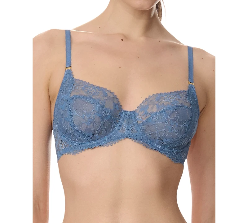 Lauren Ralph Women's Unlined Lace Full Coverage Bra