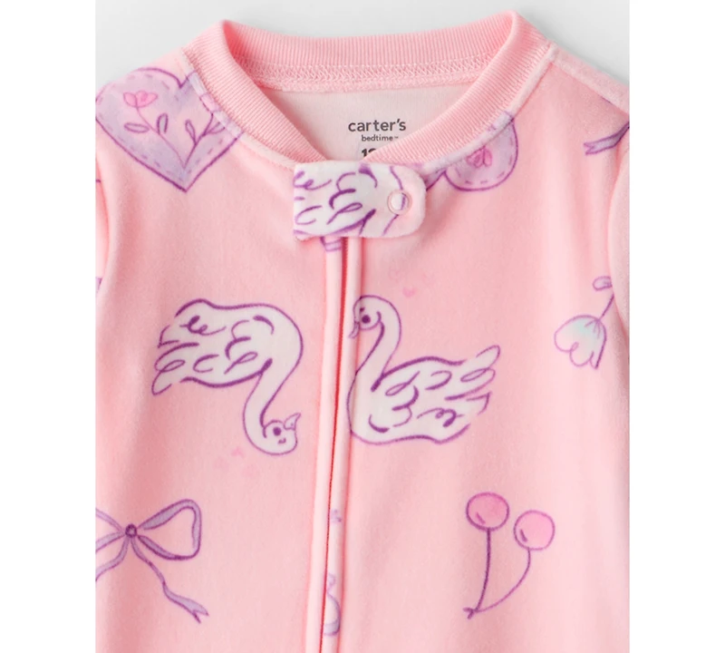 Carter's Baby Boys Train Printed Footed Long-Sleeve Bodysuit