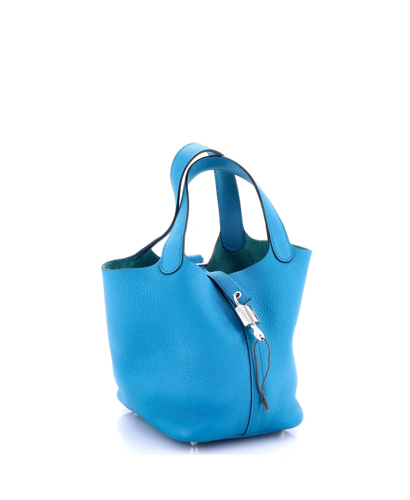 Pre-Owned HERMA‰S Pm Picotin Lock Bag Clemence