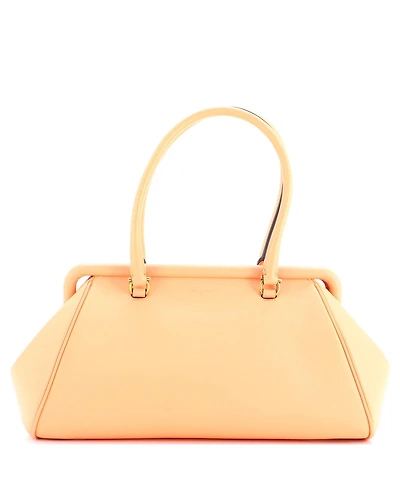 Pre-Owned Salvatore Ferragamo Frame Satchel Leather