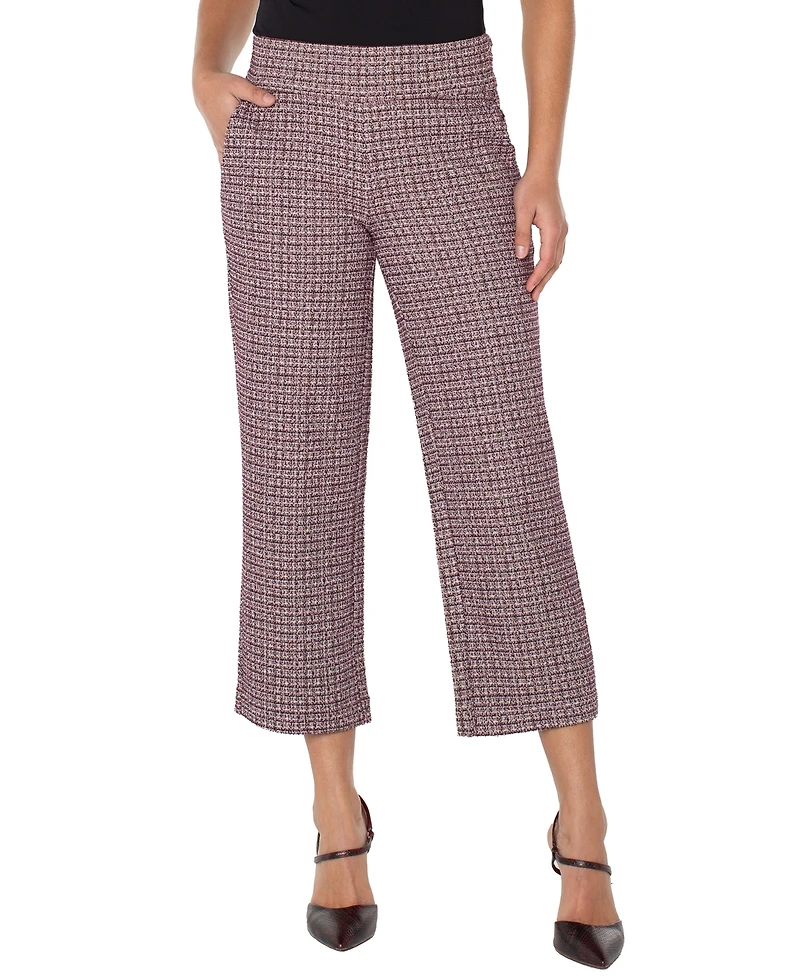 Liverpool Los Angeles Women's Mabel Stovepipe Leg Pull-On Cropped Pants