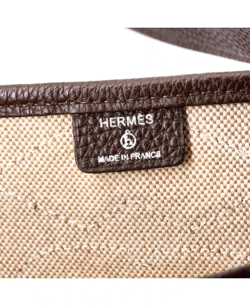 Pre-Owned HERMA‰S Petit H Dream Catcher Tote Toile and Leather