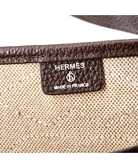 Pre-Owned HERMA‰S Petit H Dream Catcher Tote Toile and Leather