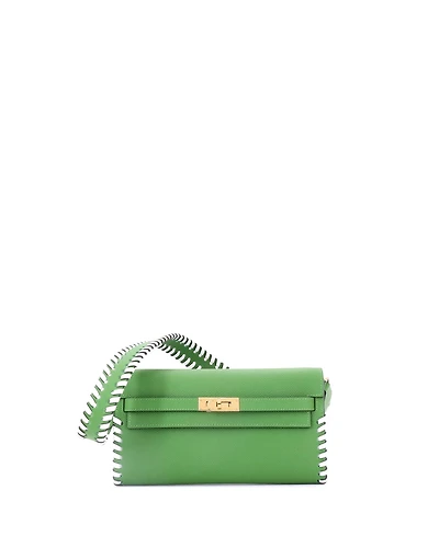 Pre-Owned HERMA‰S Kelly To Go Wallet Tressage Epsom