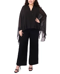Vince Camuto Plus Flowy Long Sleeve Top