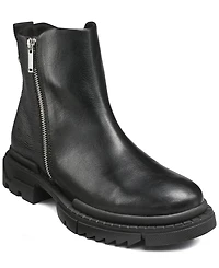 Karl Lagerfeld Paris Men's Mixed Media Double Zip Boots