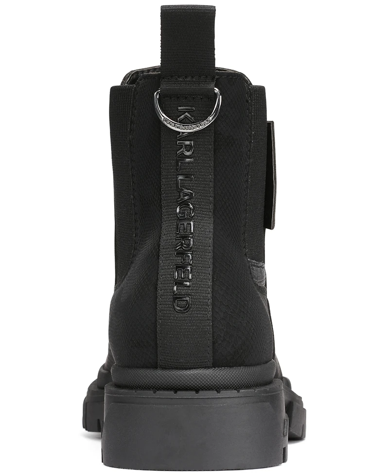Karl Lagerfeld Paris Men's Camo Chelsea Boots