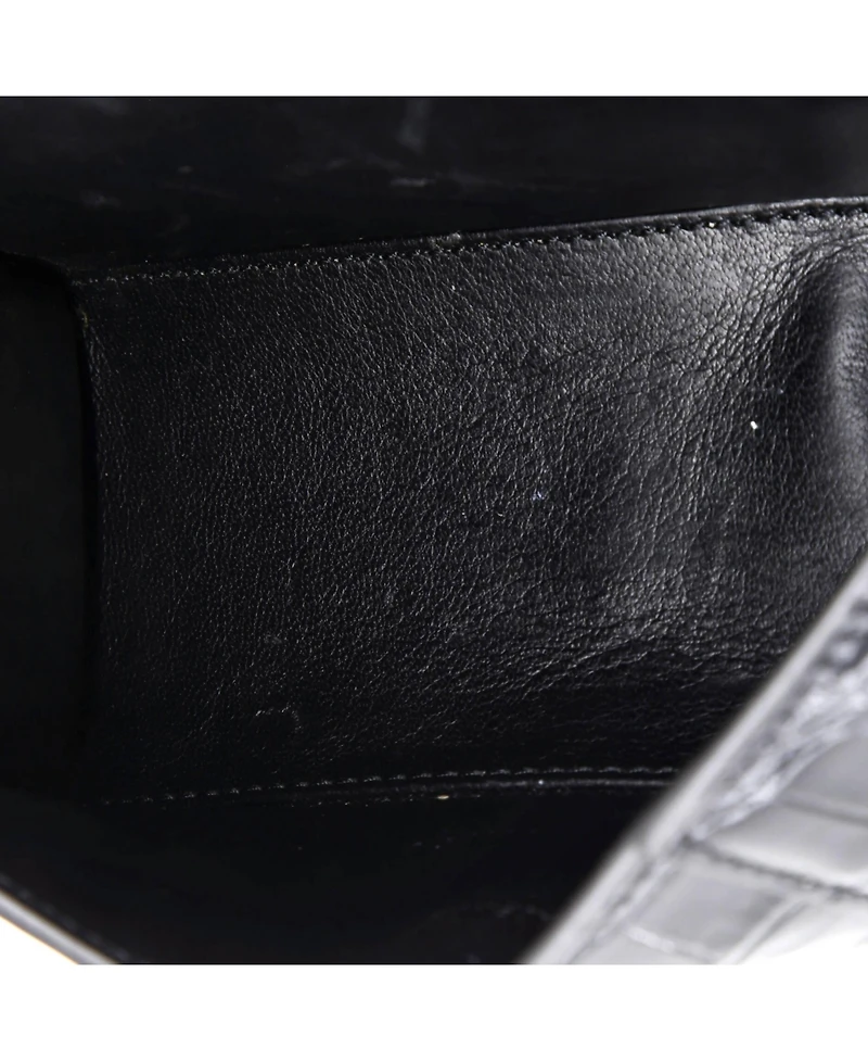 Pre-Owned Balenciaga Hourglass Top Handle Bag Embossed Leather