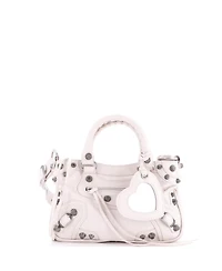 Pre-Owned Balenciaga Small Le Cagole Giant Studs Tote Leather