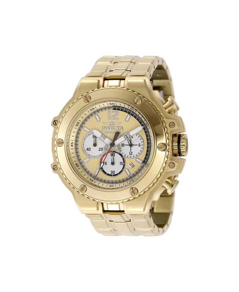 Invicta Men's 48317 Invicta Racing Quartz Chronograph Gold, Silver, Black Dial Watch