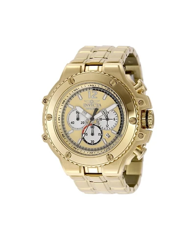 Invicta Men's 48317 Invicta Racing Quartz Chronograph Gold, Silver, Black Dial Watch