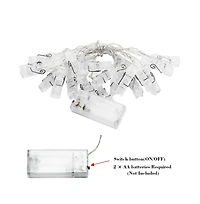 Twinkle Star Led Photo Clips String Lights Battery Operated Fairy Lights