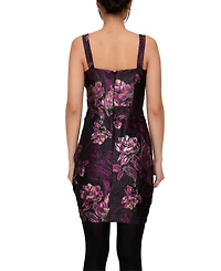 Lily and Lionel London Women's Derry Floral Lurex Jacquard Midi Dress
