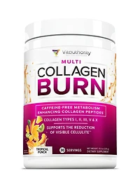 Vitauthority Multi Collagen Burn, Tropical Punch, 325gm