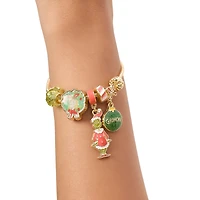Dr. Seuss Grinch Holiday Charm Beaded Bracelet