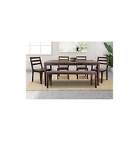 Porter Designs Fall River Solid Sheesham Wood Dining Table