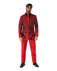 Suitmeister Men's Devil Costume - Slim Fit Suit Red and Black