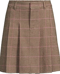 Lands' End Women's Brushed Flannel Pleated Mini Skirt