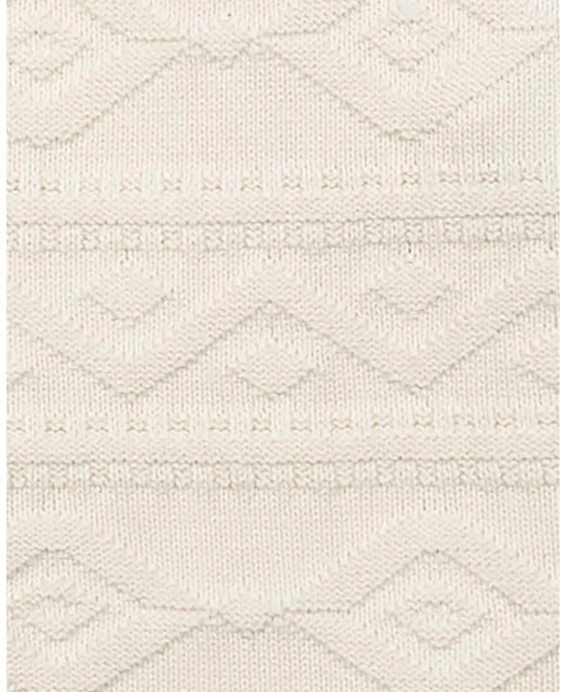 Hope & Henry Men's Organic Mock Neck Cable Sweater