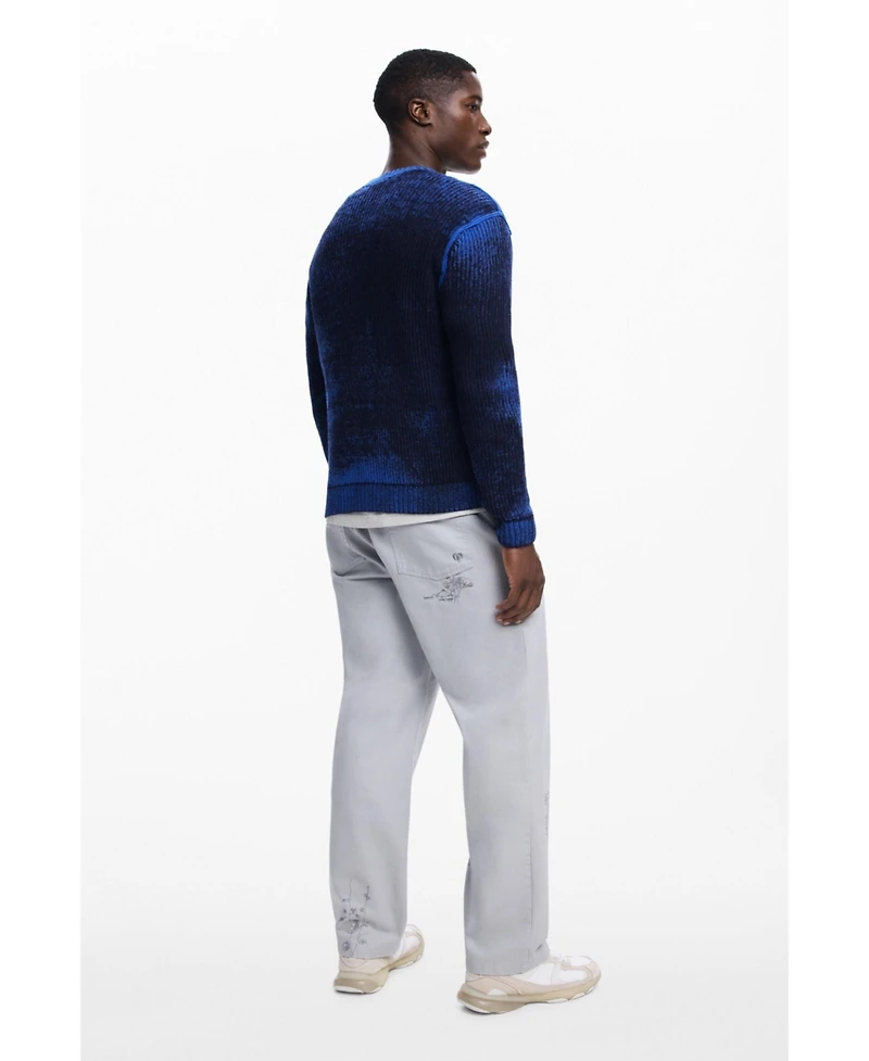 Desigual Men's Gradient cardigan sweater