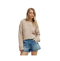 Cotton On Women's Luxe Collar Sweater