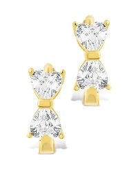 Sterling Forever Silver Ravenna Cz Micro Hoop Earrings