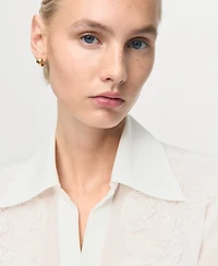 Mango Women's Patches Lyocell Shirt