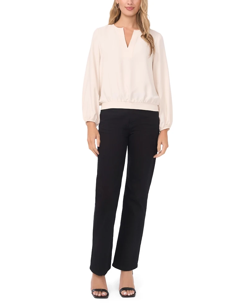 Vince Camuto Women's Long-Sleeve Half Placket Top