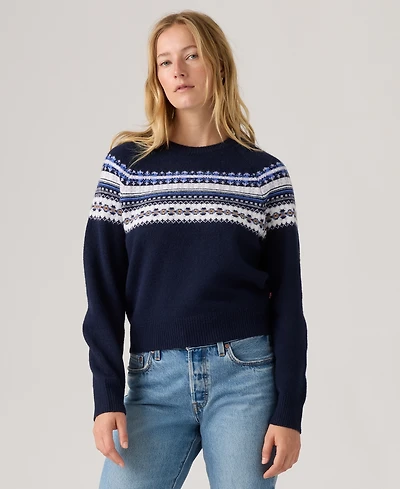 Levi's Women's Lou Fair Isle Crewneck Sweater