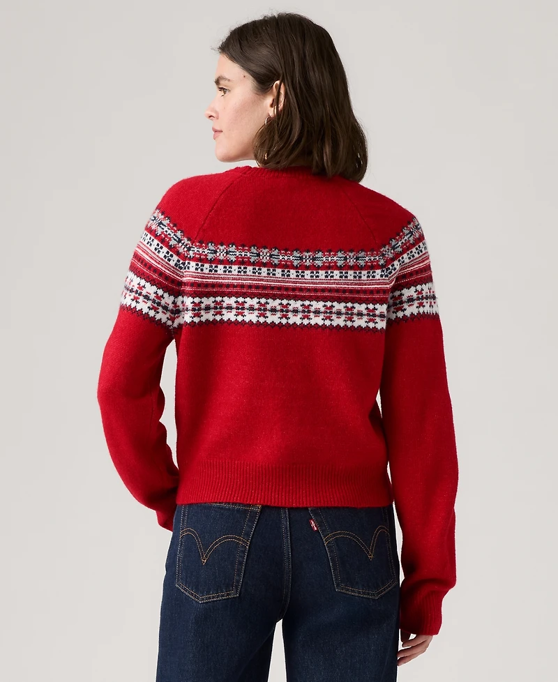 Levi's Women's Lou Fair Isle Crewneck Sweater