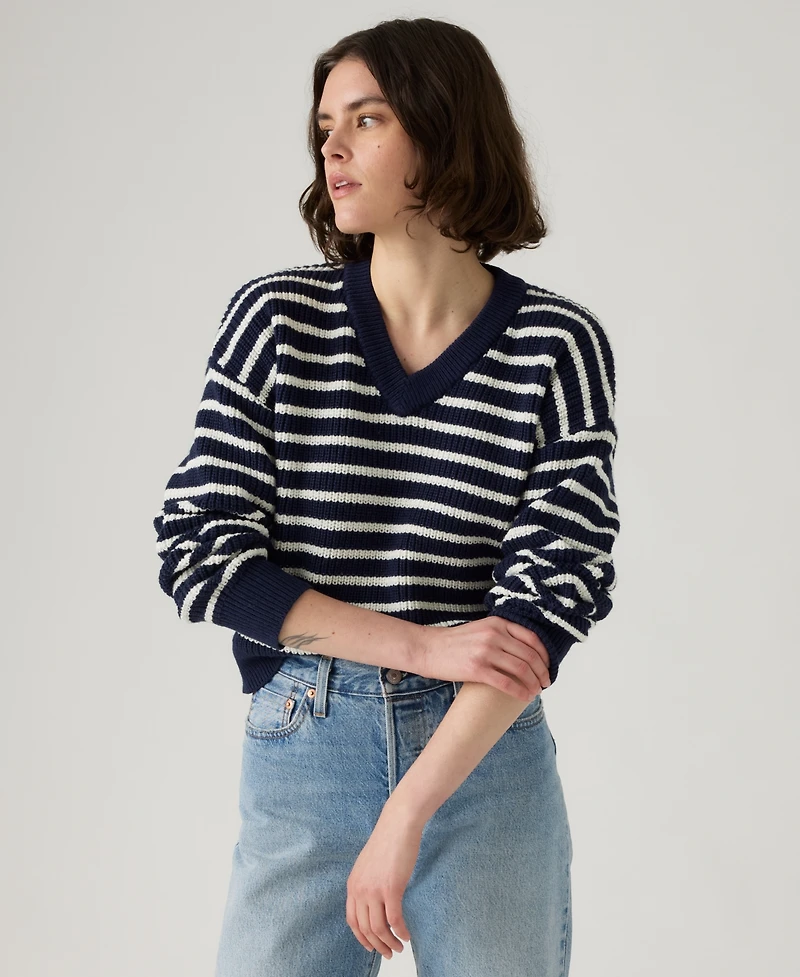 Levi's Women's Reese V-Neck Long Sleeve Sweater