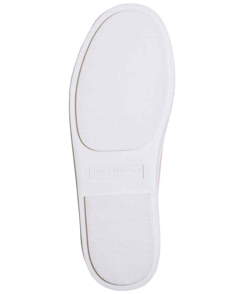 Karl Lagerfeld Paris Women's Cate Foil Lace Up Sneakers