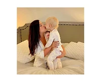 Everly Grey Baby Girls Charlie Fitted Two-Piece Long Sleeve Pajamas & Head Wrap Set