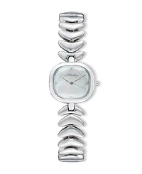 Ettika Metal Moderna Silver Plated Bracelet Watch, 80mm