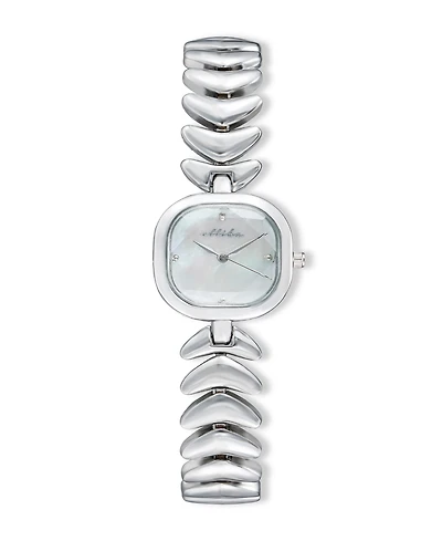 Ettika Metal Moderna Silver Plated Bracelet Watch, 80mm