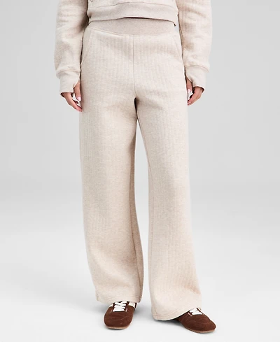 And Now This Petite Quilted Lounge Bottom Straight Leg Pants, Macy's Exclusive