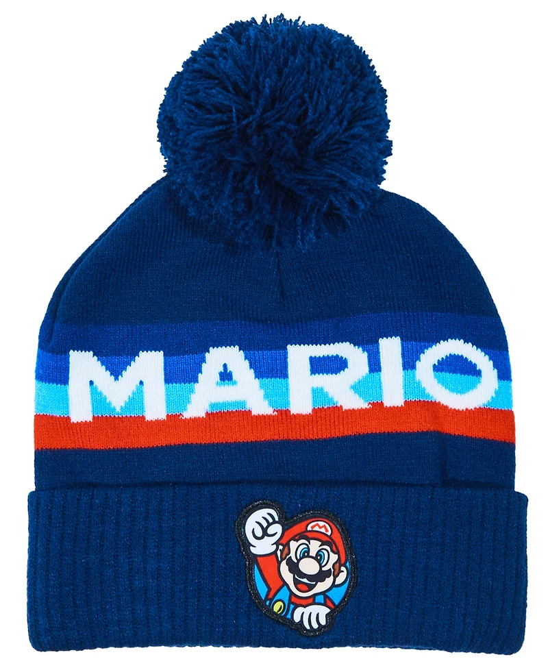 Super Mario Boys 2-Piece Hat and Gloves Set