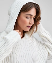 And Now This Women's Cable-Knit Pullover Hoodie, Macy's Exclusive