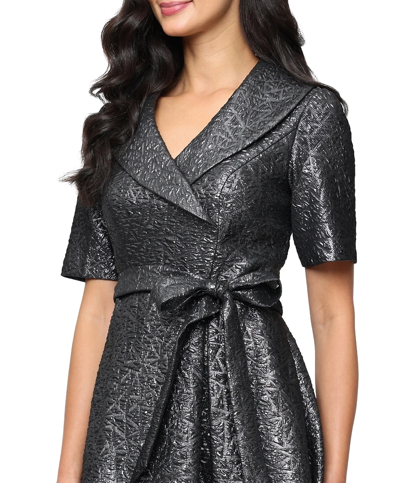 Alex Evenings Petite Textured A-Line Dress