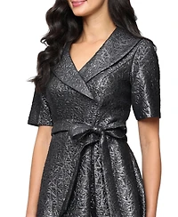 Alex Evenings Petite Textured A-Line Dress