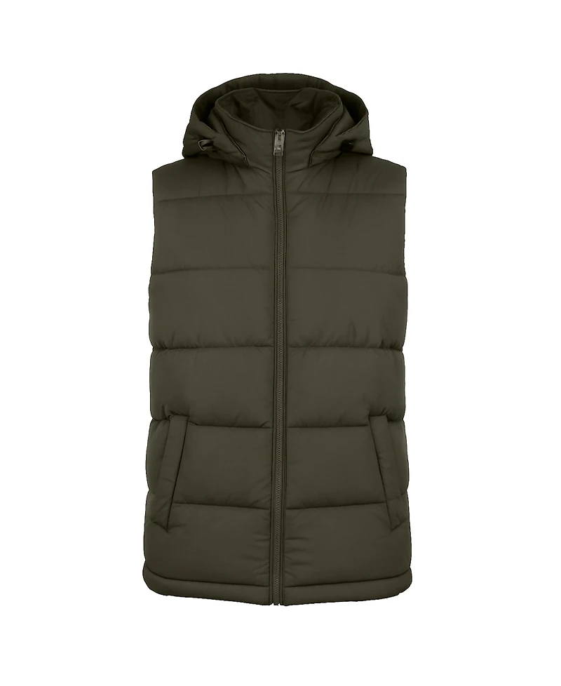 Spire By Galaxy Men's Heavyweight Hooded Puffer Vest