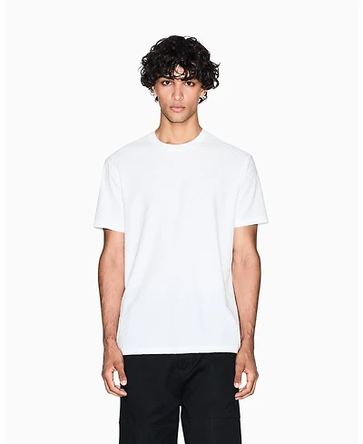 A|X Armani Exchange Men's Mercerized Jacquard Allover Logo T-Shirt