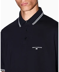 A|X Armani Exchange Men's Jersey With Collar Tipping Polo Shirt