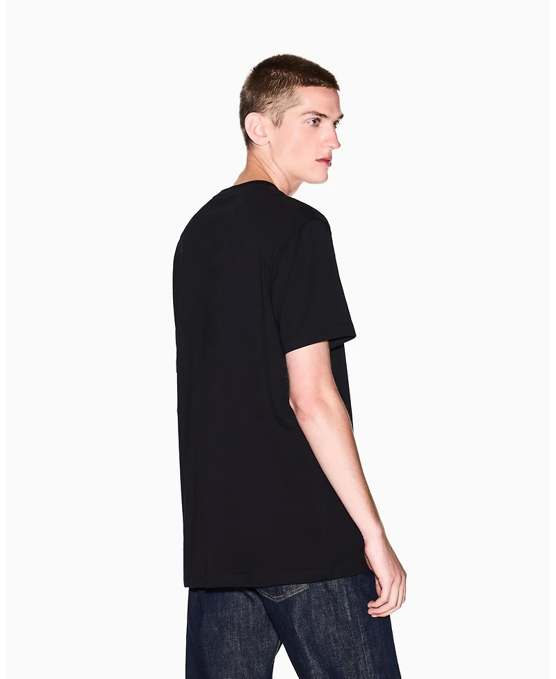 A|X Armani Exchange Men's Tonal Grid Box Graphic T-Shirt