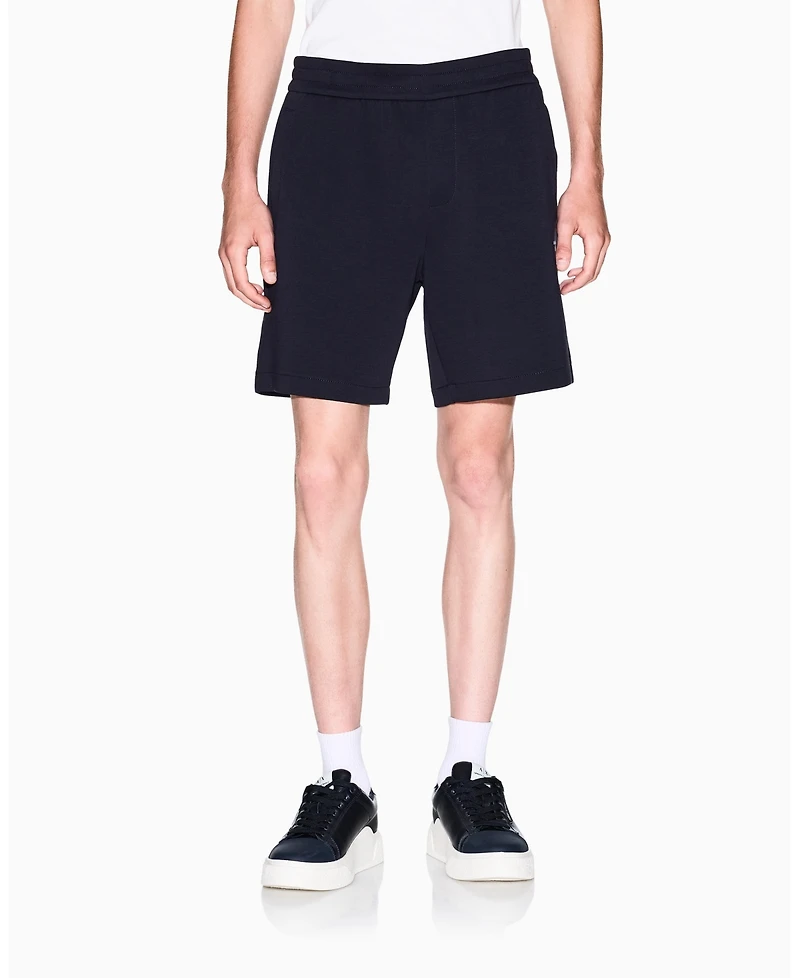 A|X Armani Exchange Men's Drawstring Fleece Graphic Shorts
